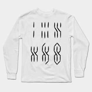 stussy s cool s 80s 90s drawing millennial Long Sleeve T-Shirt